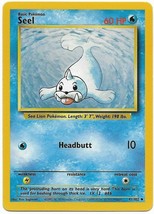 1999 WOTC Pokemon Game Base Set #30/102 Seel Non-Holo MINT - £11.94 GBP