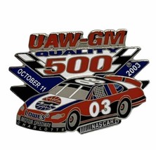 2003 UAW GM 500 Charlotte Motor Speedway NASCAR Race Racing Enamel Lapel... - $7.95