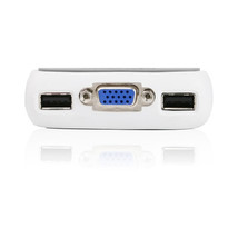 IOGEAR GCS632U 2PORT VGA USB COMPACT KVM SWITCH W/ BUILT-IN 6FT CABLE AUDIO - $122.30