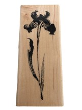 Penny Black Rubber Stamp Iris Tall Single Flower Spring Easter Summer Ca... - £10.40 GBP