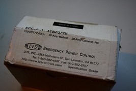 Lvs Controls EPC-A-1 Emergency Lighting Power Transfer Control Unit New W1C - £72.55 GBP