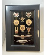 GM CADILLAC EMBLEM LOGO DISPLAY FROM 1902-2000 8”X6.25” Framed - $847.25 MXN