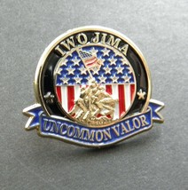 Iwo Jima Uncommon Valor Us Marine Corps Lapel Pin Badge 1.2 Inch Usmc Marines - £4.53 GBP