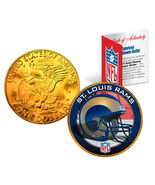 ST. LOUIS RAMS NFL 24K Gold Plated IKE Dollar US Coin *OFFICIALLY LICENSED* - €11,21 EUR