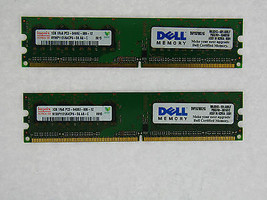Snpxg700ck2/2g Dell 2GB Approved Kit (2x1GB) PC2-6400 DDR2-800MHz non-Ecc - $55.64