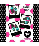 Victoria's Secret Pink Monogram Iridescent Holographic Slides Large 9/10 - $50.00