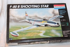 1/48 Scale Monogram, F-80B Shooting Star Jet Model Kit #74003 BN Open Box - $60.00
