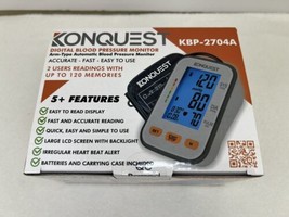 NEW Konquest KBP-2704A Digital Blood Pressure Monitor 5+ Features  - £23.91 GBP