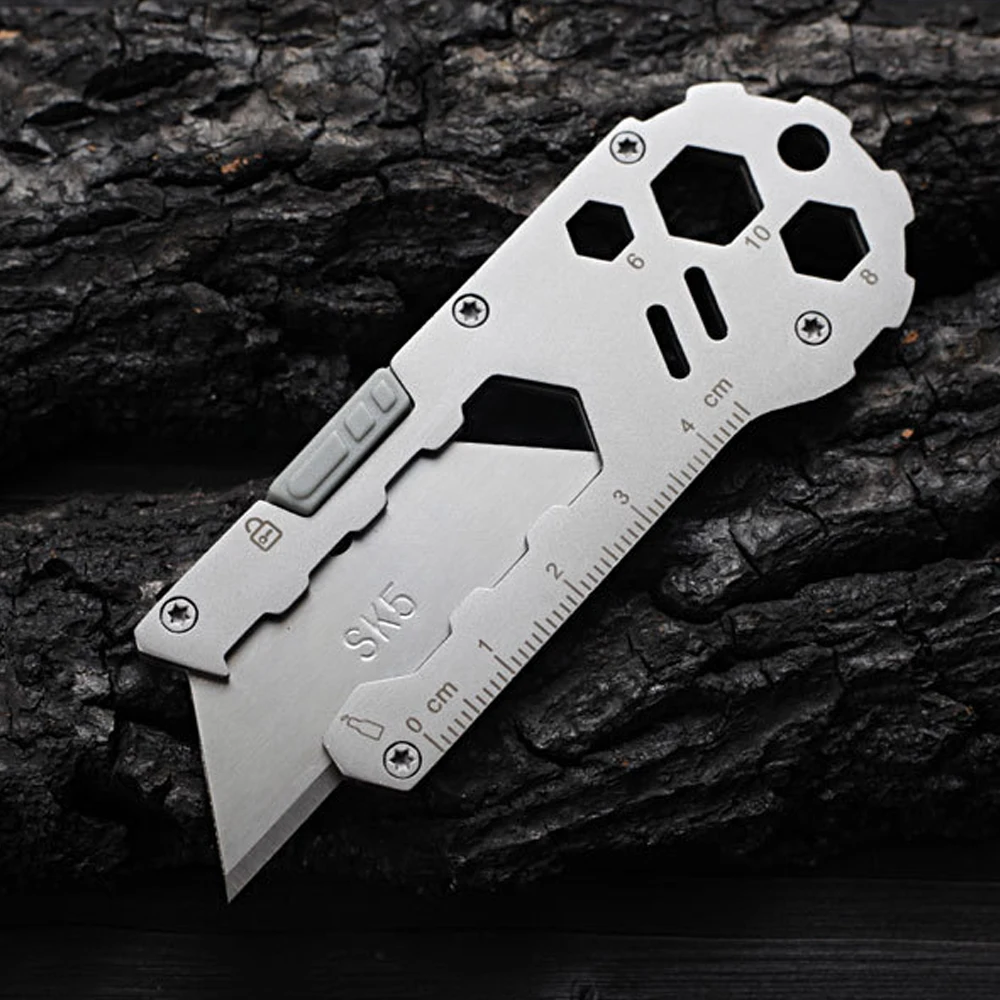 Multifunction Climbing EDC Keychain Box Cutter Outdoor Tools Camping Hi ... - $3,988.95 MXN
