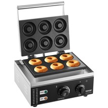 VEVOR Electric Donut Maker, 1550W Commercial Doughnut Machine with Non-stick Sur - £128.50 GBP