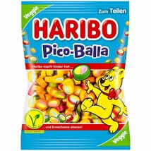 HARIBO Pico-Balla gummy bears Made in Germany-VEGETARIAN -160g-FREE SHIP - $8.21
