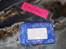 Lilly Pulitzer Key ID Card Case Lapis Lazuli Take It Slow Accessories Sm... - $28.00