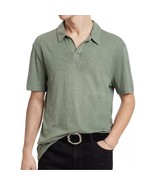 John Varvatos Men&#39;s Short Sleeve Zion Open Collar Polo Shirt Relaxed Fit... - £48.56 GBP