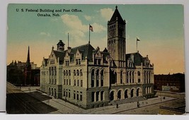Omaha Nebraska U.S. Federal Bldg and Post Office 1914 Postcard F20 - £5.95 GBP