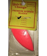 Quick Change Premium Spinner Blades Orange #G112-#5 ORG-5 Blades-RARE-SH... - $367.68 MXN