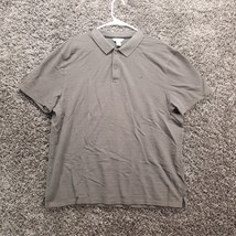 Calvin Klein CK Shirt Men XL Gray Golf Polo Short Sleeve Collared Knit - £6.72 GBP