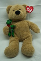 TY Pluffies SOFT BEARY MERRY TEDDY BEAR 9&quot; Plush Stuffed Animal NEW 2005 - £15.64 GBP