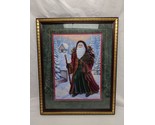 Home Interiors Barker Santa Clause Christmas Print 12&quot; X 15&quot; Framed - £38.93 GBP