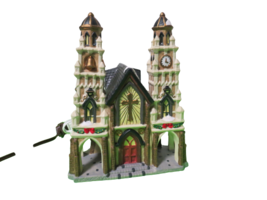 Lighted Porcelain Church Dickens Collectibles Holiday Expressions Village In Box - £15.75 GBP