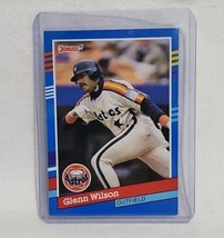 1991 Donruss Glenn Wilson Misprint Error Card (No Dot After INC) - Astros - $1.94