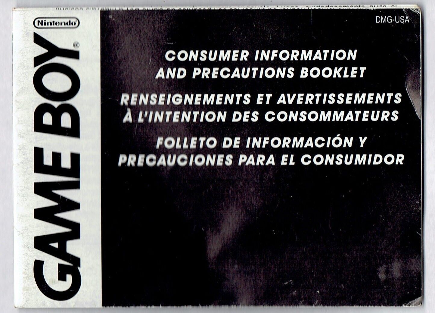 Primary image for Nintendo Gameboy Consumer Information and Precaution Booklet Manual Only