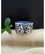 Painted Wood Pottery Bangle Bracelet inspired by Ancient Greek Art. Gift... - £49.84 GBP