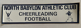Vintage Bumper Sticker North Babylon Athletic Club Cheerleading Football - £5.19 GBP