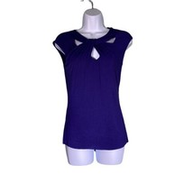 Carmen Carmen Marc Volvo Womens Size XS Purple Sleeveless Top Knot Neck ... - £7.54 GBP