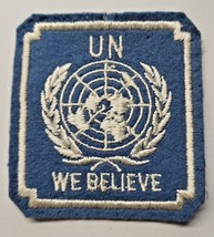 1960&#39;s United Nation UN We Believe Patch 3.25&quot; x 3&quot; PB11 - $16.99