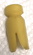 Antique Celluloid Clothespin Clothes Pin Shaped Button 7/8 Inch - £7.64 GBP