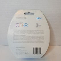 Memorex 10 Pack PK Printable CD-R CDR 52X 700MB 80 MIN Minute + Marker Pack NEW  - £8.99 GBP