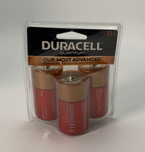 Brand New 3 Pack of Duracell Quantum D size Alkaline Batteries, Exp Date 2027 - £11.15 GBP