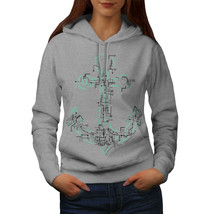 Wellcoda Anchor System Panel Geek Womens Hoodie,  Casual Hooded Sweatshirt - £29.52 GBP