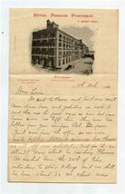 Hotel Pensione Panormus 1910 Hand Written Letter Plaza Florio Palermo Italy - $17.82
