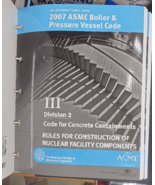 2007 ASME BOILER AND PRESSURE VESSEL CODE III DIVISION 2 CODE FOR CONCRE... - $8,346.57 MXN