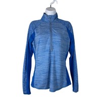Athleta Running Wild Half Zip Pullover Shirt Womens Size Medium Blue Spa... - £16.91 GBP