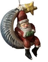 Department 56 Man In The Moon Santa Star Christmas Ornament - £18.36 GBP
