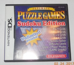 Ultimate Puzzle Games -- Sudoku Edition (Nintendo DS, 2007) - £11.52 GBP