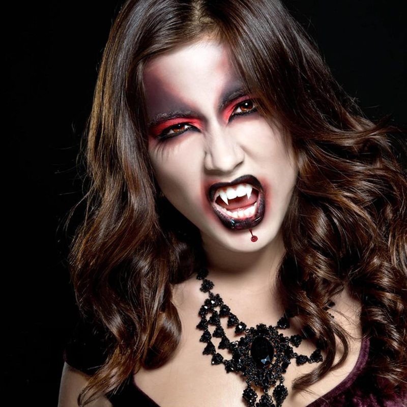 Vampire Teeth 4 Sizes Halloween Decorations Party Cosplay Props 4 Pairs Vampire  Item image 6