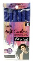 Lure soft curlers just roll &amp; twist 5/8&quot; (Tight Curl) Medium to Long Hair 12pack - £8.69 GBP