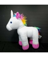 Build A Bear White Unicorn Rainbow Mane Hot Pink 18&quot; Large Plush Stuffed... - €22,27 EUR