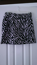 NWT Ladies EP PRO BLACK &amp; WHITE ZEBRA Golf Skort Skirt - sizes 6 &amp; 10  - $32.99