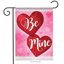 Big Red Hearts Valentine Garden Flag -2 Sided Message,12.5&quot; x 18&quot; - £20.09 GBP