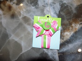 Mud Pie Initial &quot;T&quot; (In Lower Case) Baby Girl Multi-Color Pacifier Clip NEW - $15.00