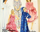 McCall 2827 Misses Vintage Nightgown Robe and Jacket Sewing Pattern Size... - $11.76