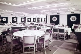 SQ0202 - Cunard Liner - Ivernia , Tourist Class Dining Room - photograph... - $2.72
