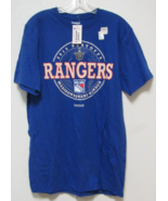 NHL Reebok New York Rangers Stanley Cup Playoffs 2013 T-Shirt Size Med B... - £12.05 GBP
