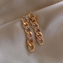 0.90Ct Round Cubic Zirconia Fancy Drop Dangle Earrings 14K Rose Gold Plated 925 - £89.90 GBP