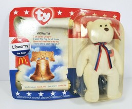 Ty Teenie Beanie Libearty The Bear American Trio McDonald&#39;s Brand New In... - $9.85