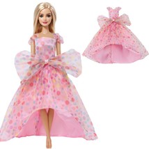Handmade Doll Clothes Wedding Gown Party Wear For 1/6 Doll Dress Outfit ... - £10.08 GBP